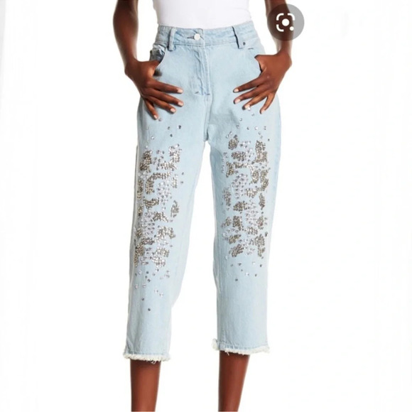 Religion sequin denim